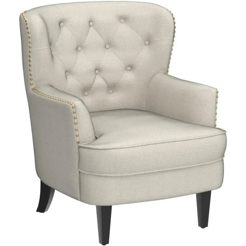 Mid-Century Modern Upholstered Lounge Accent Chair Cozy Armchair