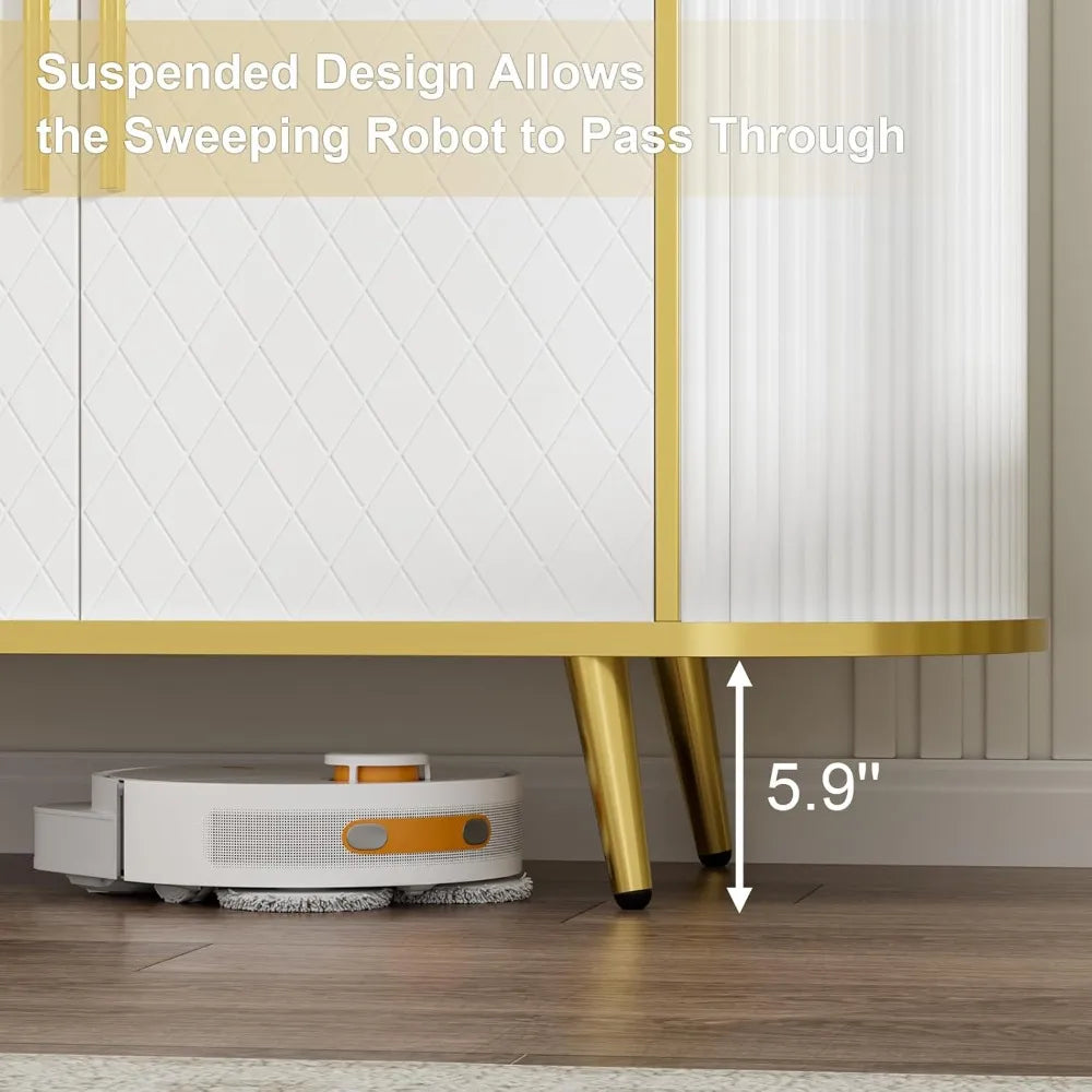 Ljustra Modern Sideboard Buffet Cabinet Storage Console Table 43.3''