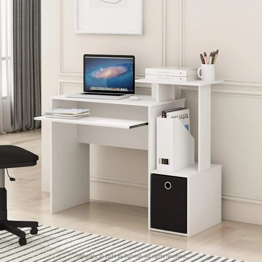 Multipurpose Home Office Computer Writing Desk Compact Storage Solution