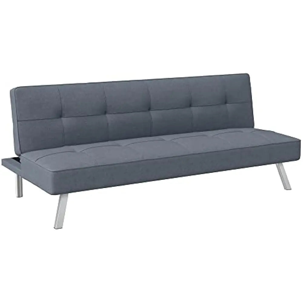 Ljustra Convertible Folding Sofa Bed Reclining Leather Couch