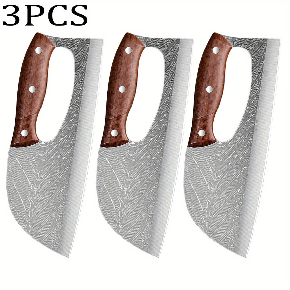 1/3PCS High Carbon Steel Boning Knife Handmade Professional Chef Knife