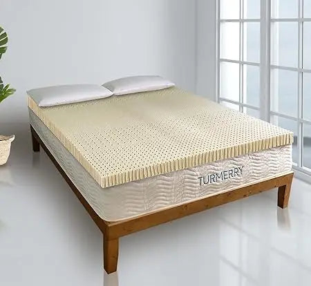 Real Extra Firm Organic Latex Mattress Topper Queen Size 3 Inch