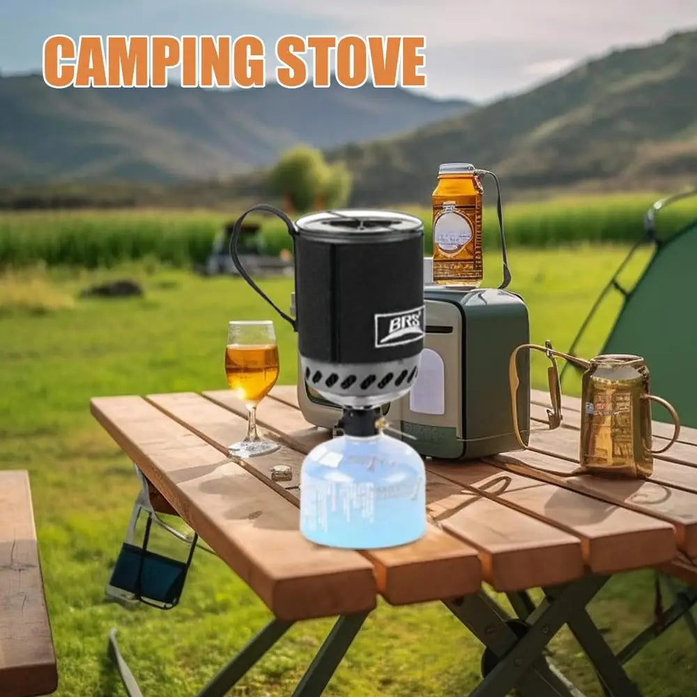 Ultralight Portable Camping Stove System Heat Collecting Pot Burner