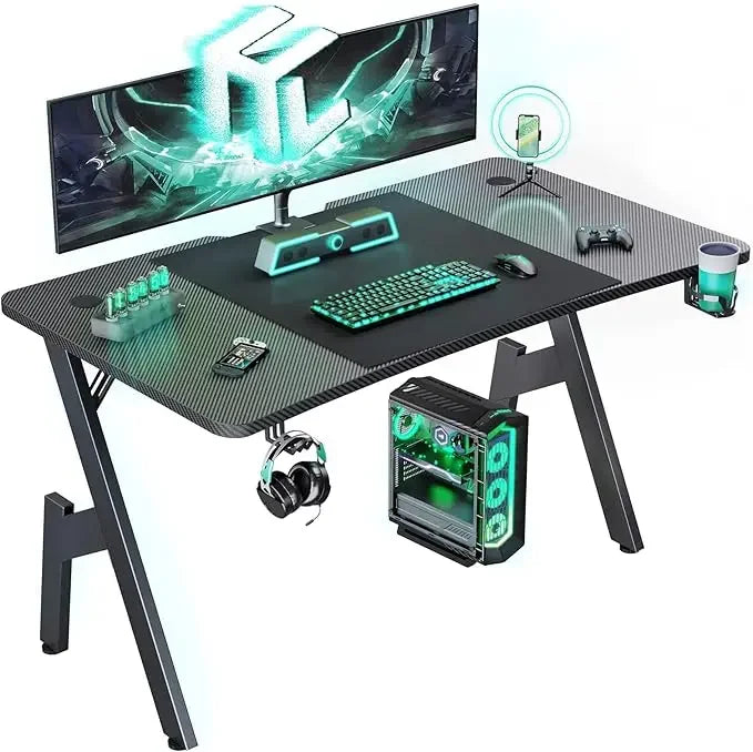40 Inch Carbon Fiber Gaming Desk Ergonomic Computer Table Home Office