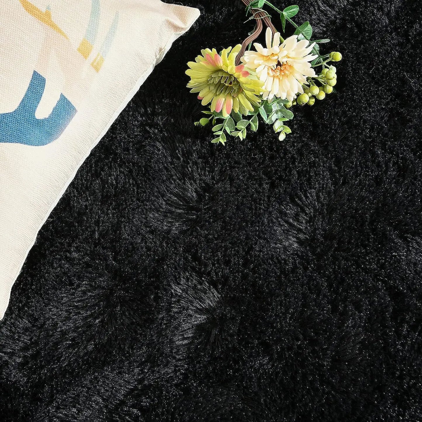 Fluffy Area Rugs for Bedroom Living Room Soft Fuzzy Non Slip Carpet