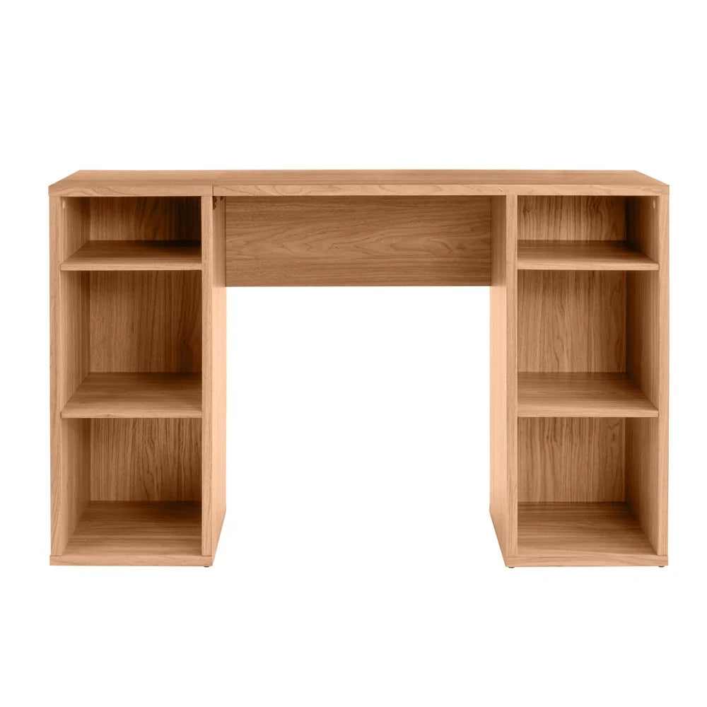 Spacious 4-Cube Storage Desk with 6 Shelves for Home Office Workstation