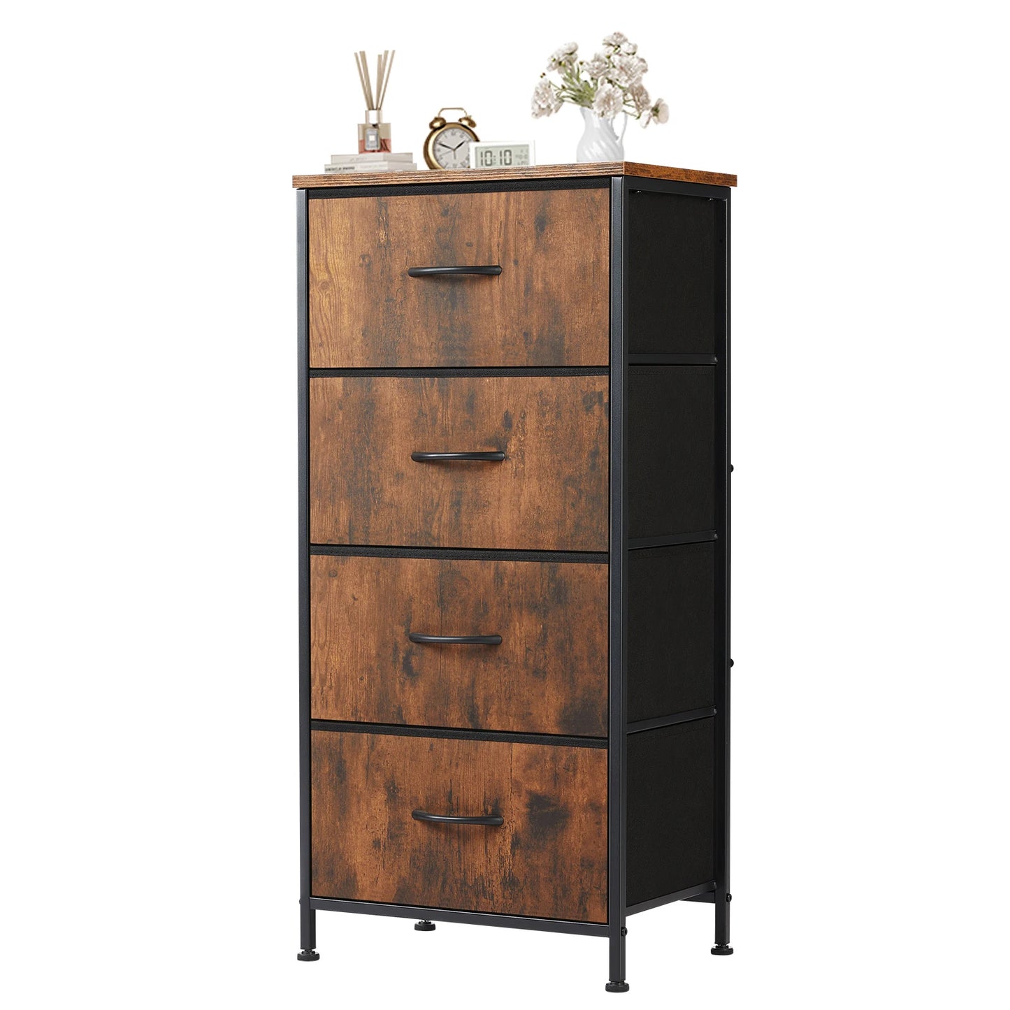 Ljustra Multifunctional Living Room Fabric Storage Cabinet Steel Frame
