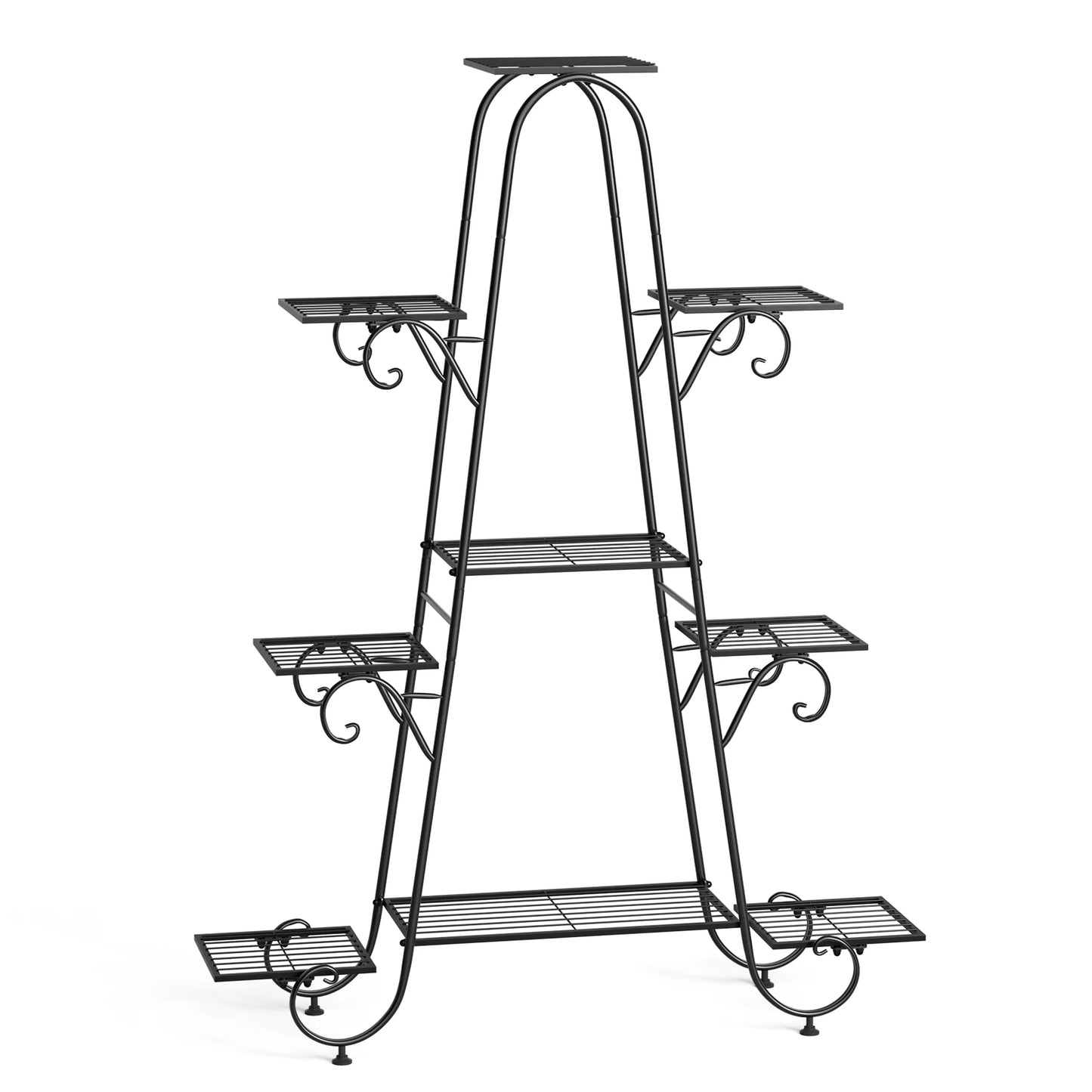 9 Tier Metal Plant Stand Indoor Outdoor Flower Shelf Display Rack