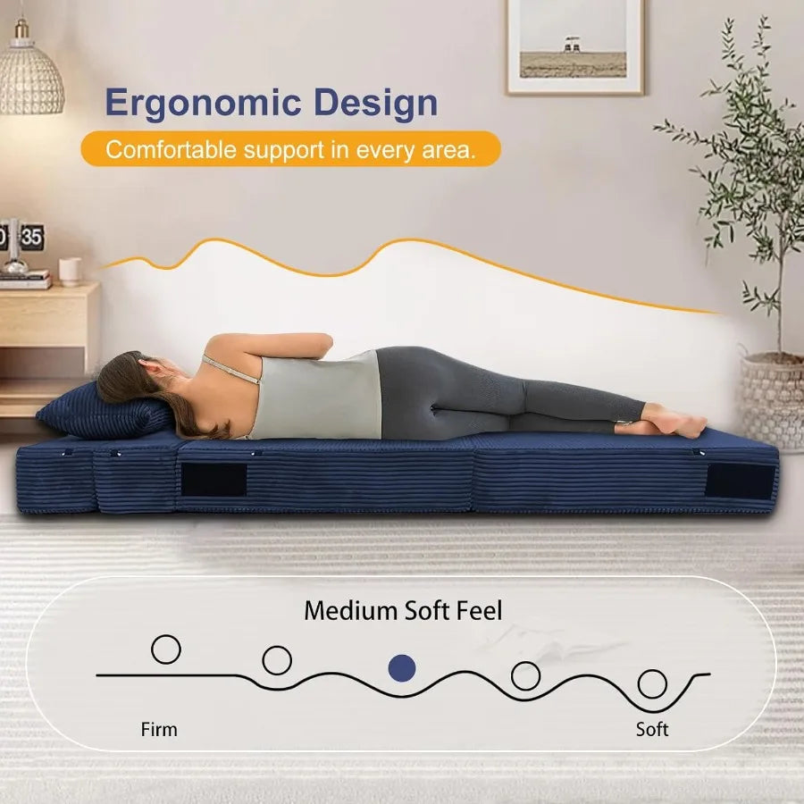 Ljustra Convertible Sofa Bed Loveseat Memory Foam Modern Small Couch