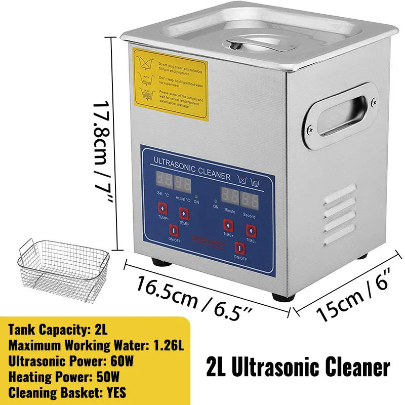**** Ljustra Ultrasonic Cleaner 1.3-30L Powerful Digital Jewelry Washing Machine