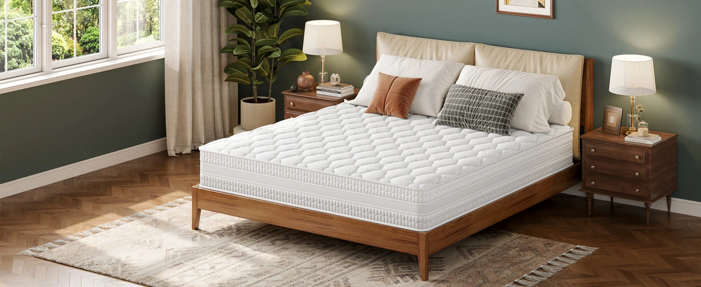 Ljustra Hybrid Queen Size Mattress Gel Memory Foam Pocket Spring