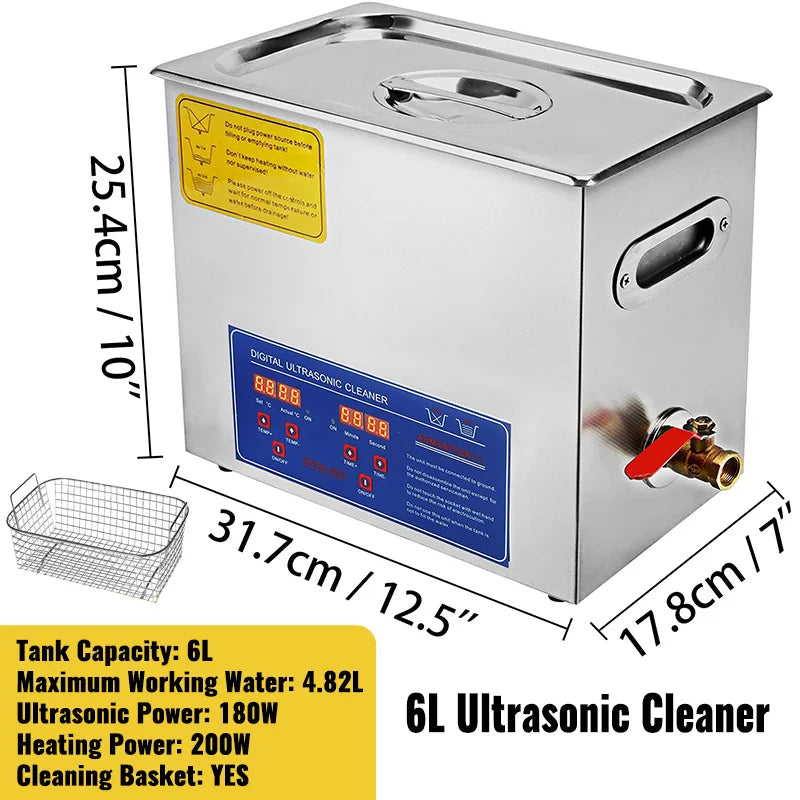 **** Ljustra Ultrasonic Cleaner 1.3-30L Powerful Digital Jewelry Washing Machine