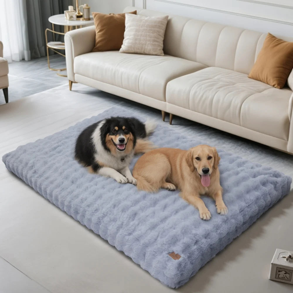 Ultra Plush Dog Bed Soft Pet Cushion Washable Mattress for Large Dogs