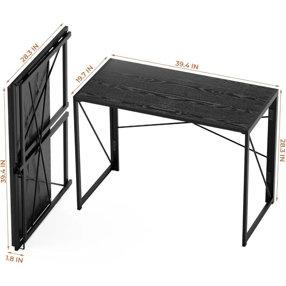 Folding Desk Portable Computer Table Space Saving Home Office Use