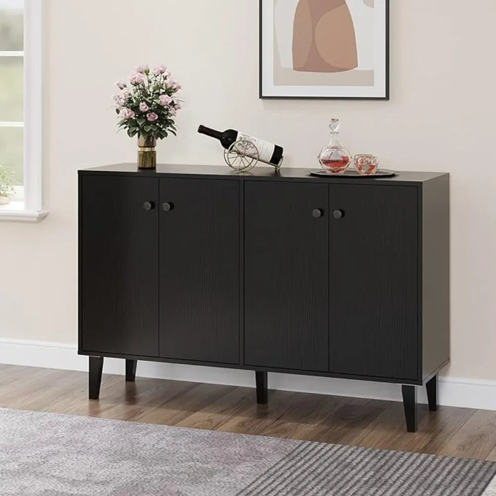 Ljustra Sideboard Buffet Cabinet 4 Door Kitchen Storage Console Table