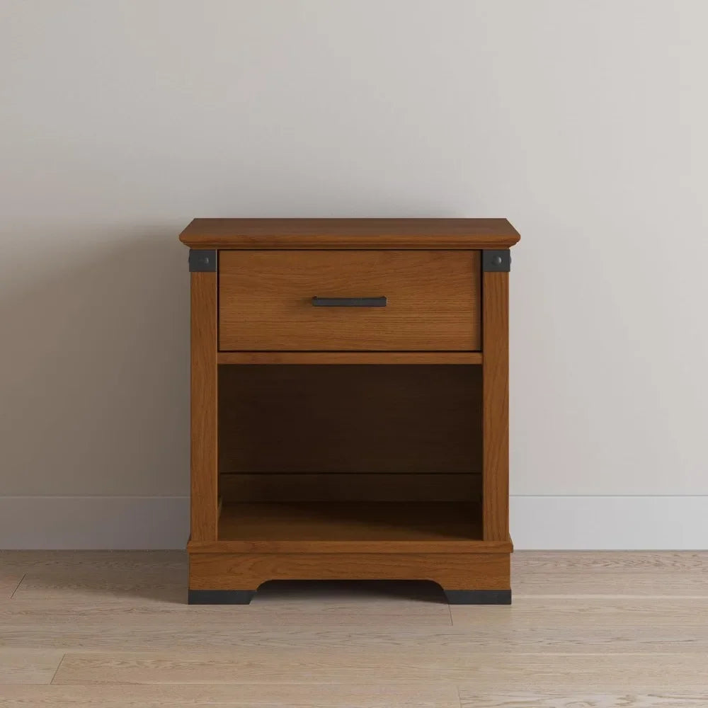 Redmond Nightstand Large Storage Drawer Pinewood Nursery Bedroom