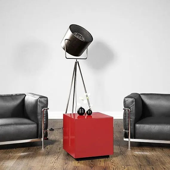 Premium Tempered Glass Side Table Fingerprint Resistant Modern End Table