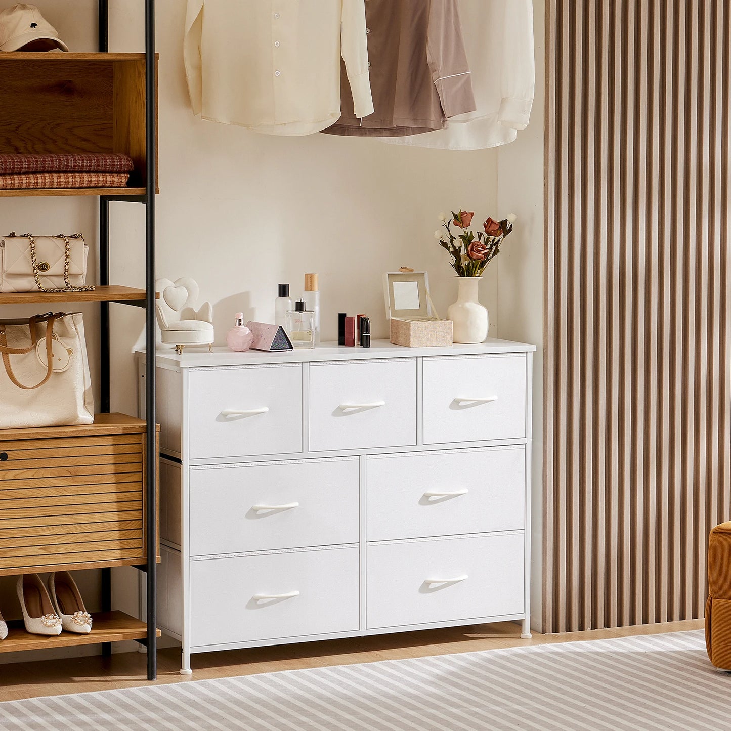 Ljustra Modern Wardrobe Closet Storage 5 7 10 Fabric Drawers Chest