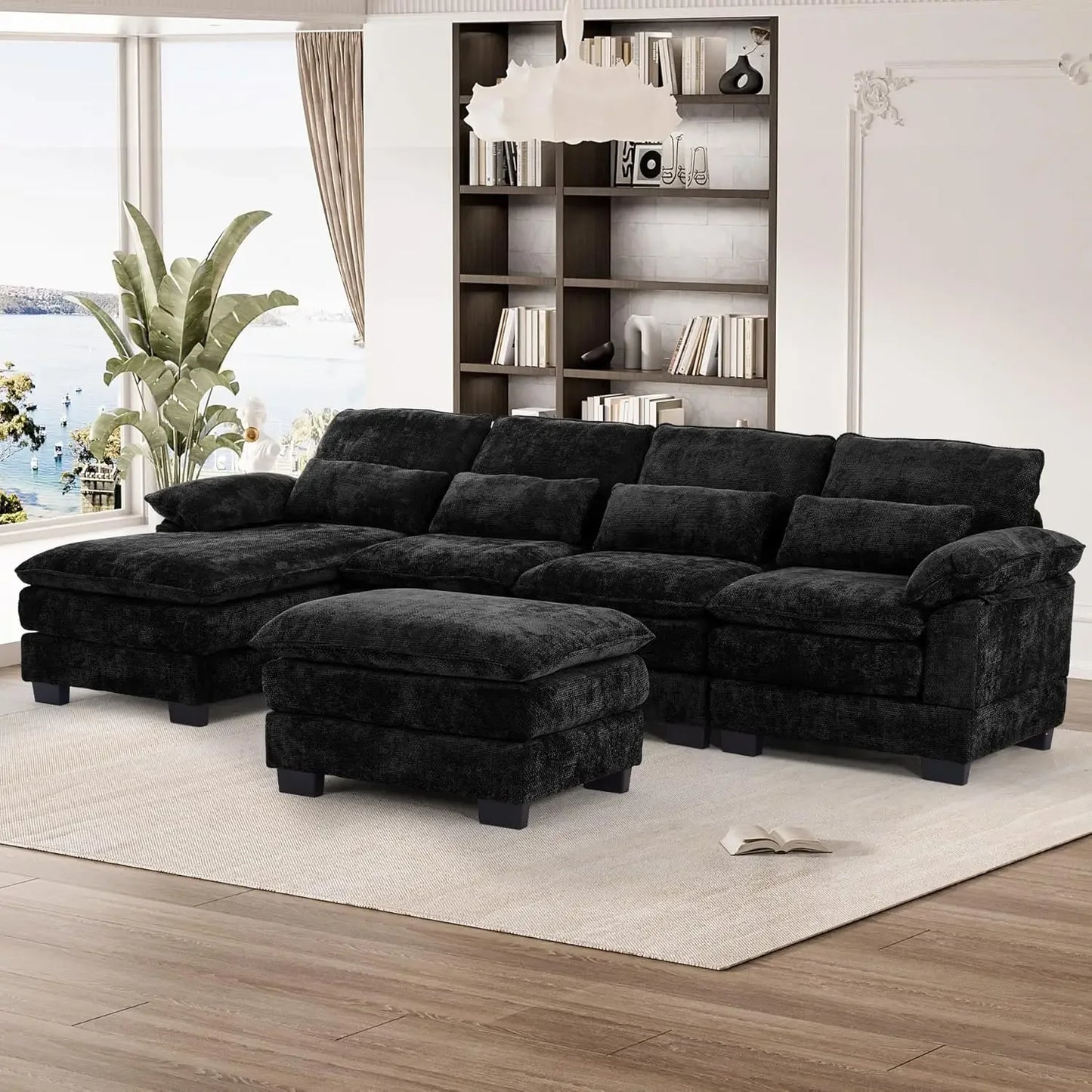Ljustra U Shape Sectional Sofa Cloud Couch Living Room Comfy Modular Sofa