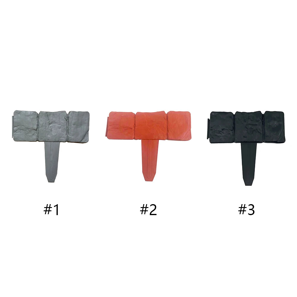 10pcs Garden Landscape Edging Borders Insert Plastic Lawn Edge DIY