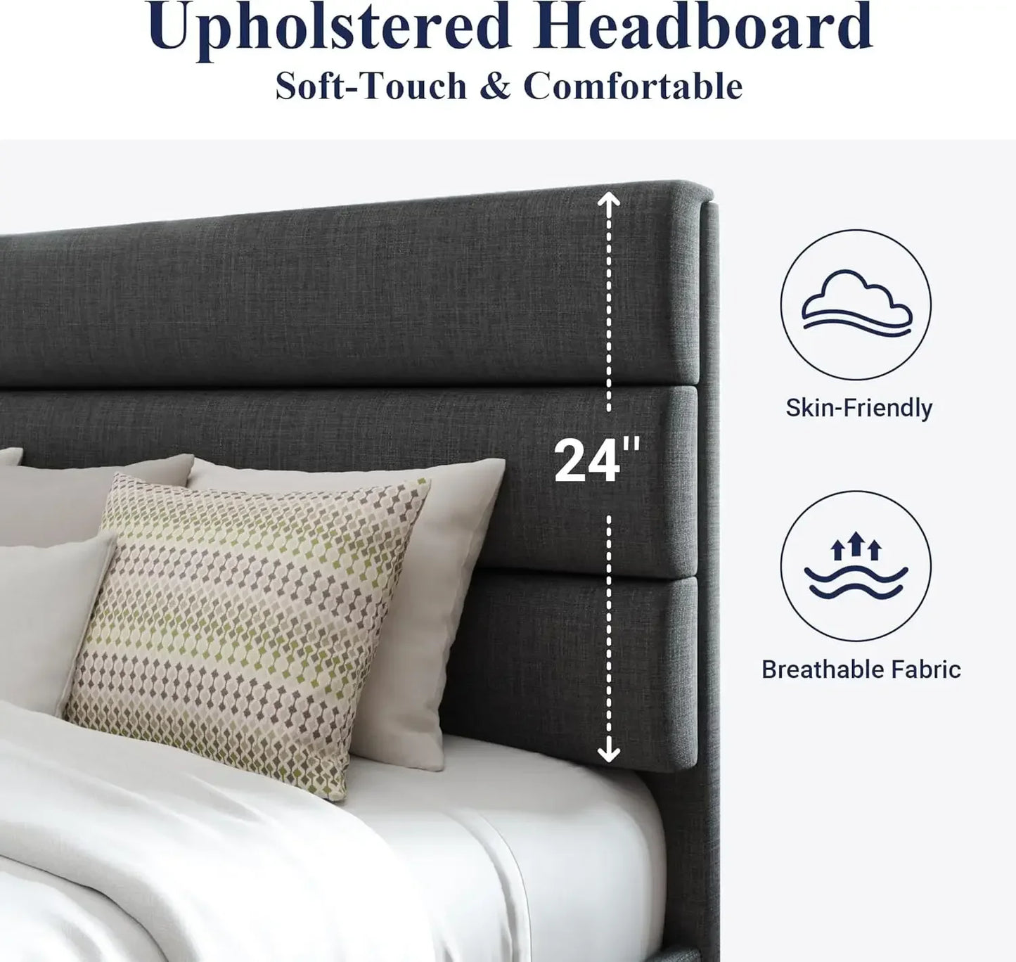 Ljustra Memory Foam Twin Mattress Topper Gel Pad 39x75 Inches