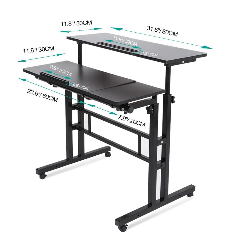 Adjustable Height Laptop Desk Multi Purpose PC Table for Home Office
