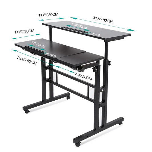 Adjustable Height Laptop Desk Multi Purpose PC Table for Home Office