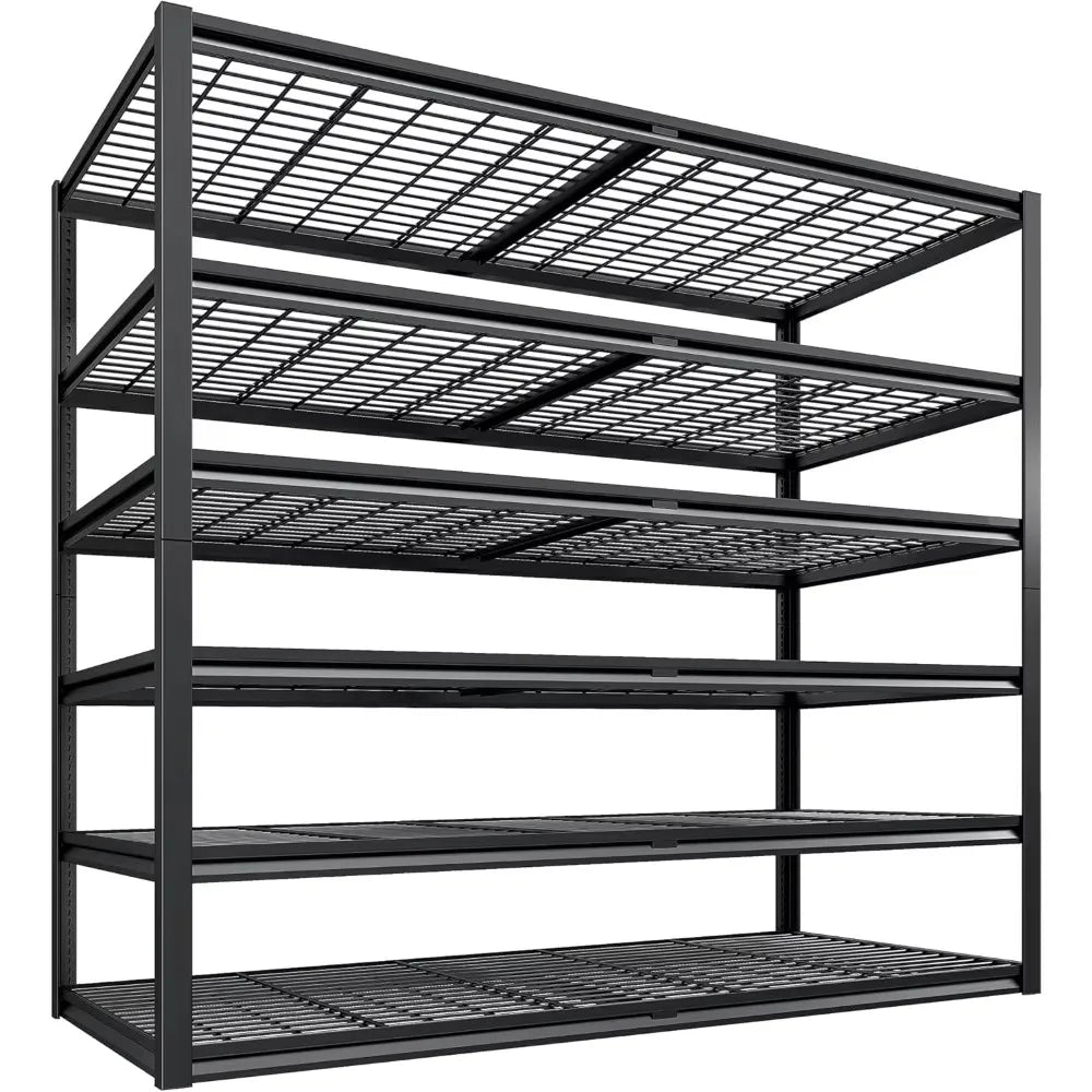 Heavy Duty 6 Tier Garage Shelving 3500 LBS Adjustable Metal Storage