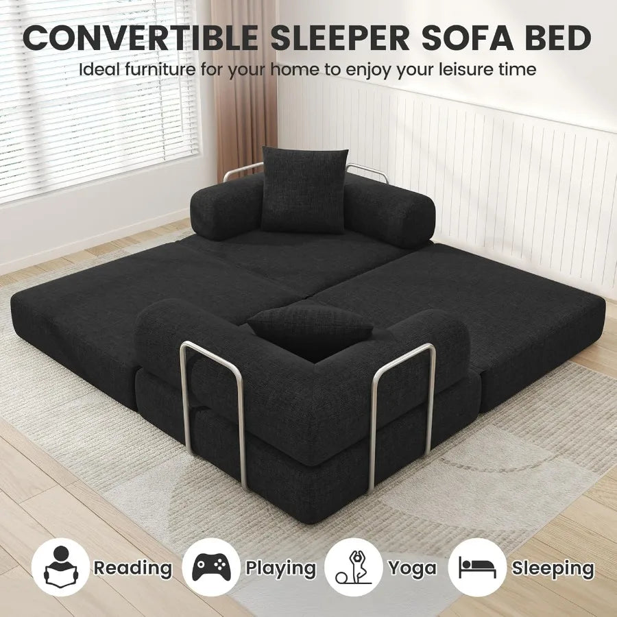 Folding S Sofa Bed Convertible Foam Floor Mattress Loveseat Couch