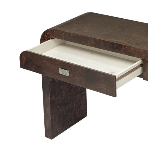 Ljustra 60 Inch Wooden Entryway Console Table with 2 Drawers and Handles