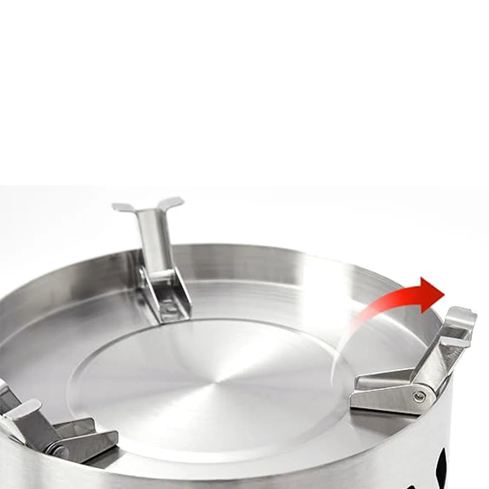 Smokeless Tabletop Fire Pit Stainless Steel Indoor Outdoor Portable Bonfire