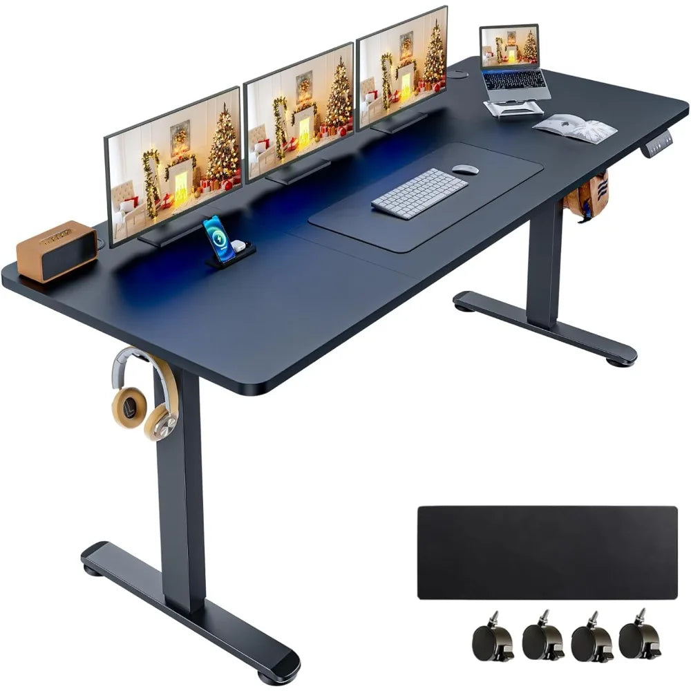 Electric Standing Desk 63x24 Adjustable Height Sit Stand Up Desk