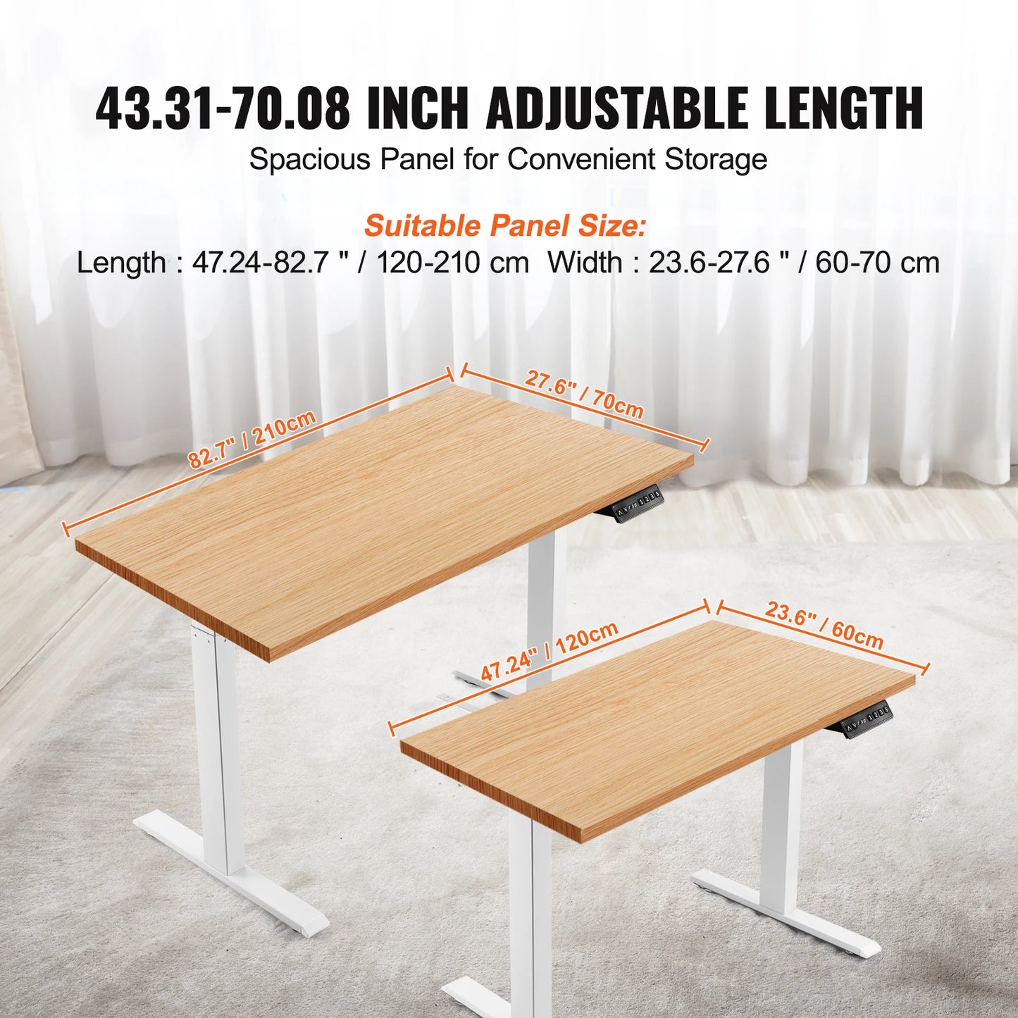 Ljustra Electric Standing Desk Frame Ergonomic Adjustable Home Office