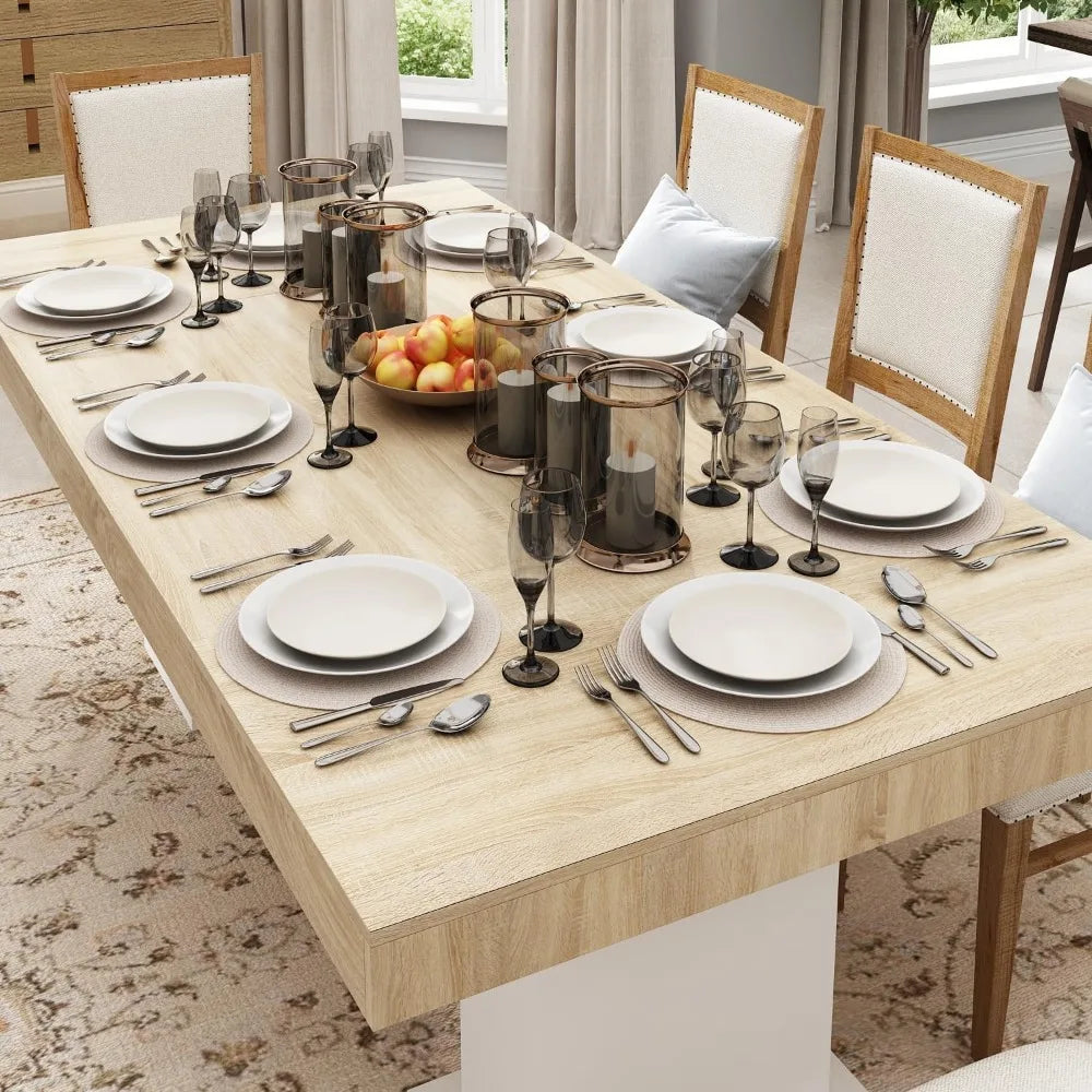 Large Rectangular Dining Table for 4-8 People Modern Kitchen Furniture