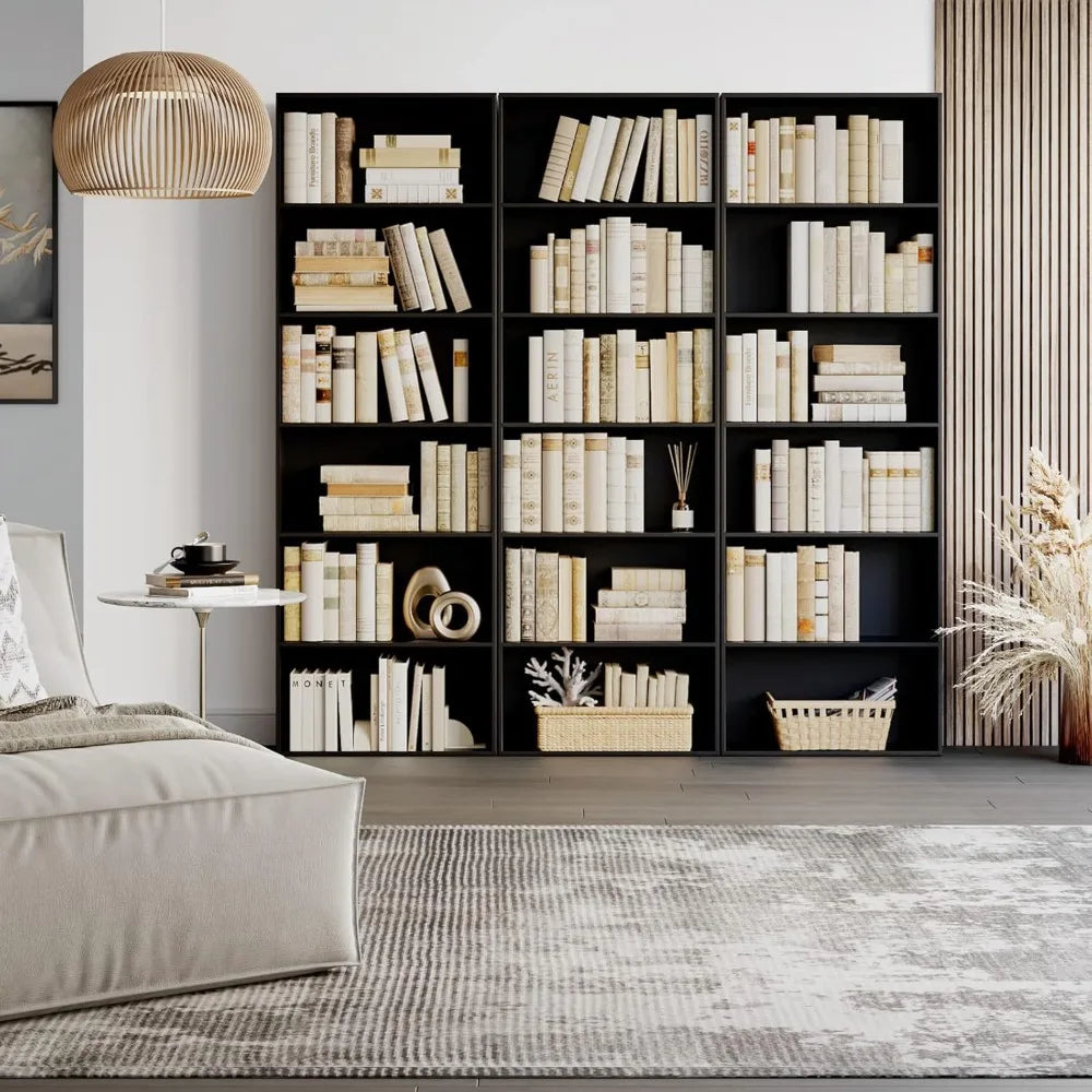 6-Tier Open Bookcase Freestanding Display Storage Shelves for Home Office