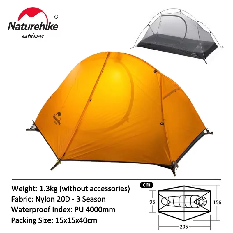 Ultralight 1 Person Backpacking Tent Waterproof Hiking Camping Outdoor