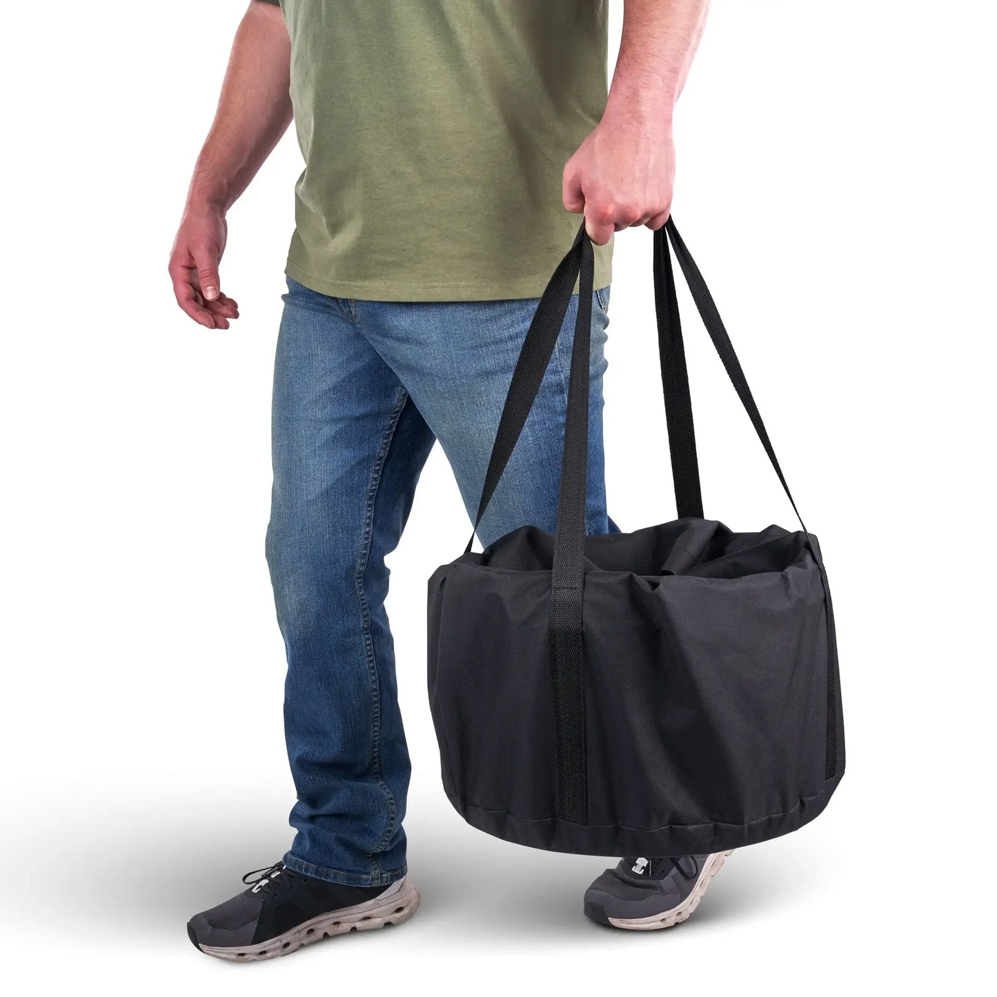 15 Inch Smokeless Collapsible Stainless Steel Camp Fire Pit Carry Bag