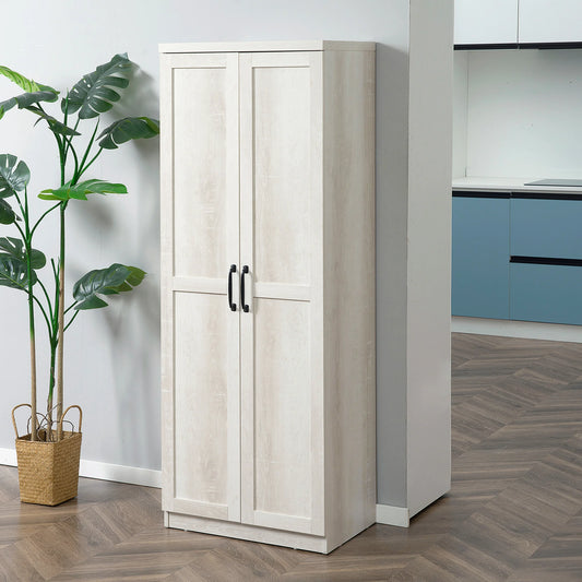 Rustic 63" Freestanding Storage Cabinet Kitchen Pantry with Shelves