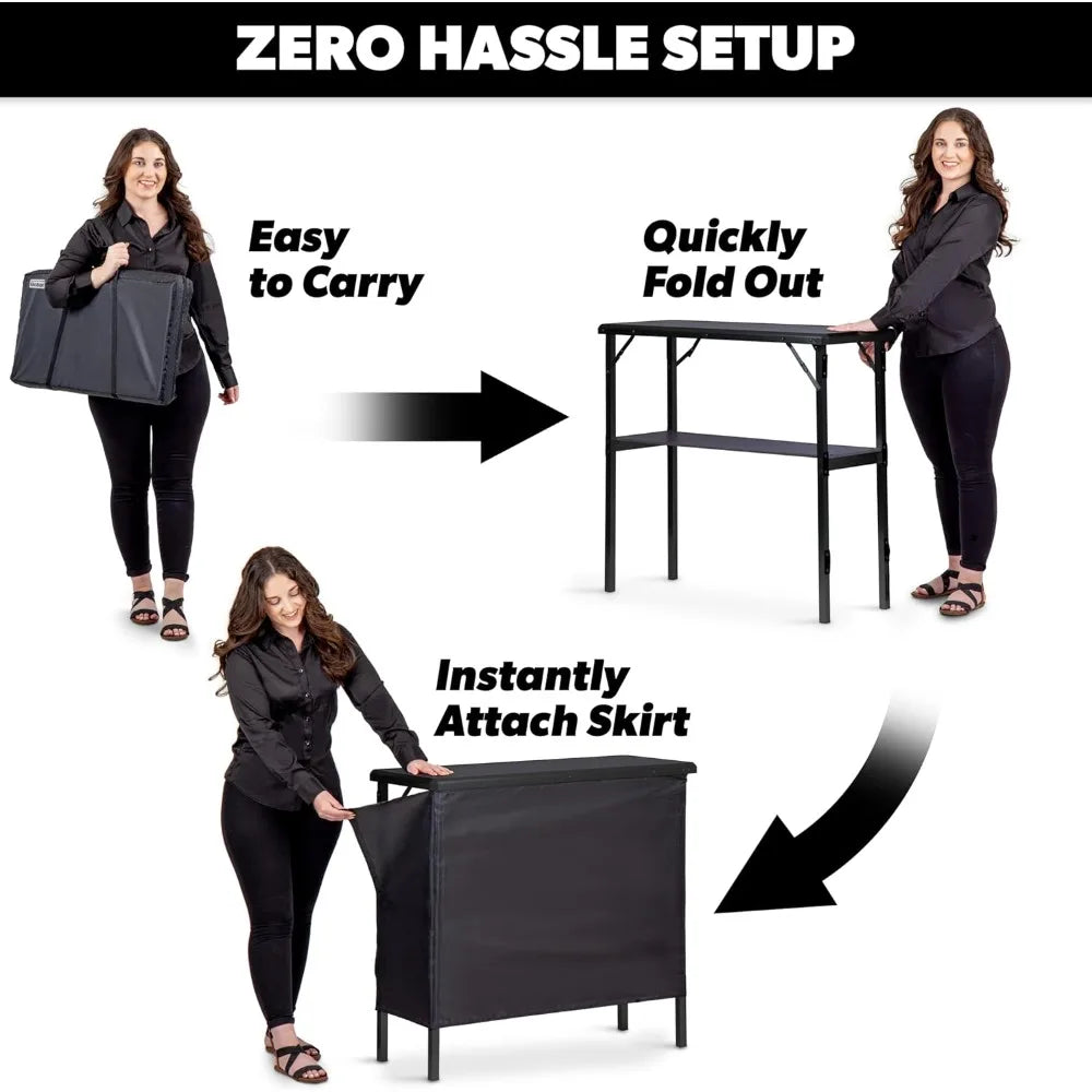 Activity Portable Bar Table LED Pop-Up Mobile Cocktail Table