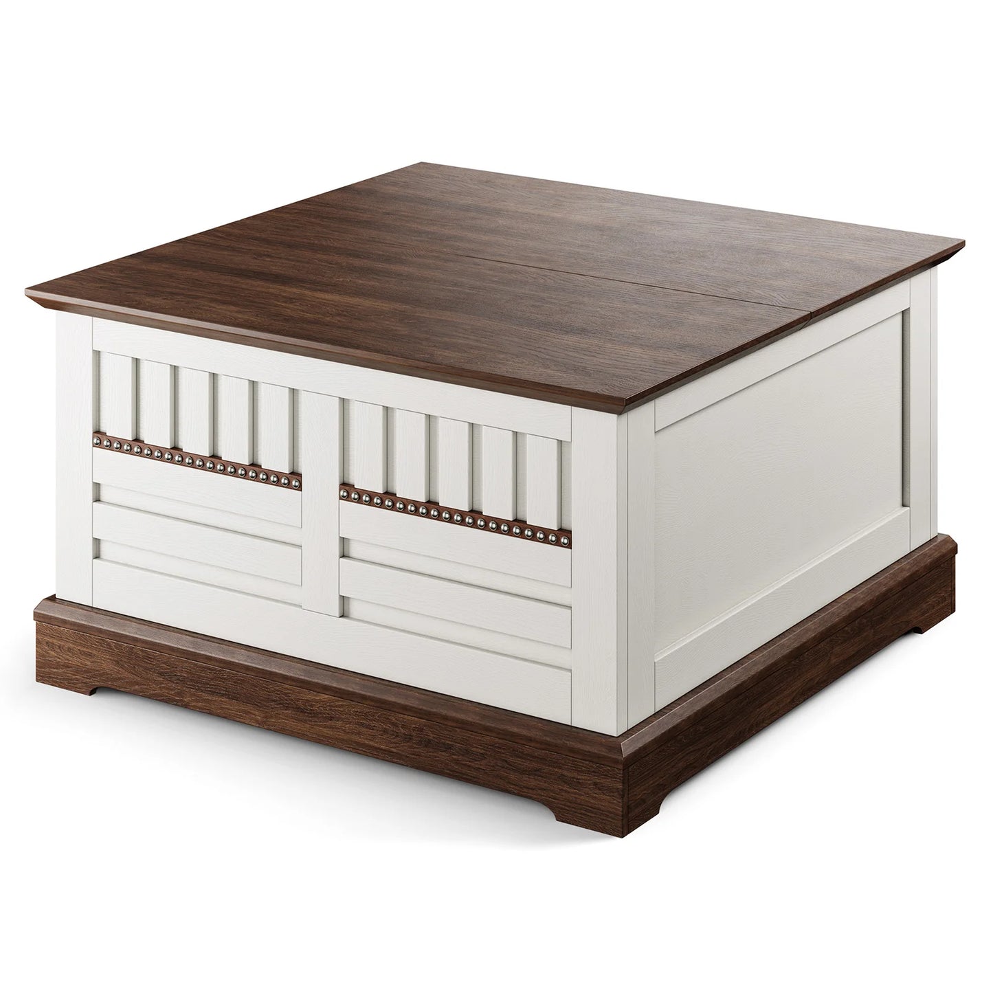 Farmhouse Lift Top Coffee Table with Hidden Storage for Living Room