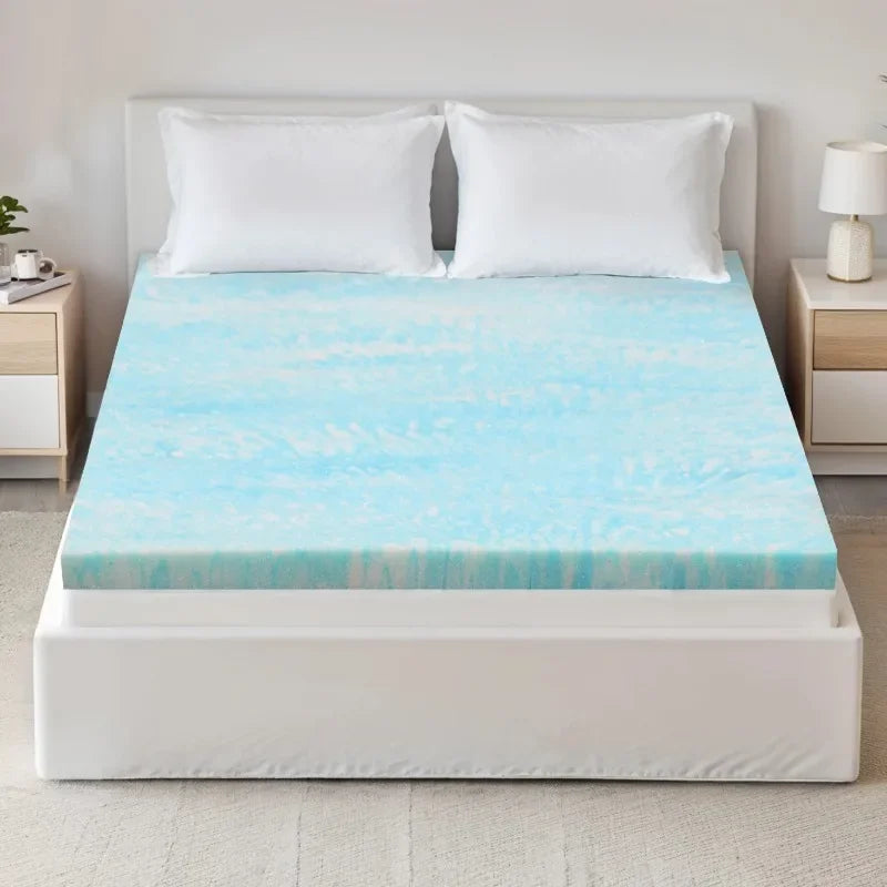 Ljustra Full Mattress Topper Gel Memory Foam CertiPUR-US Cooling Comfort