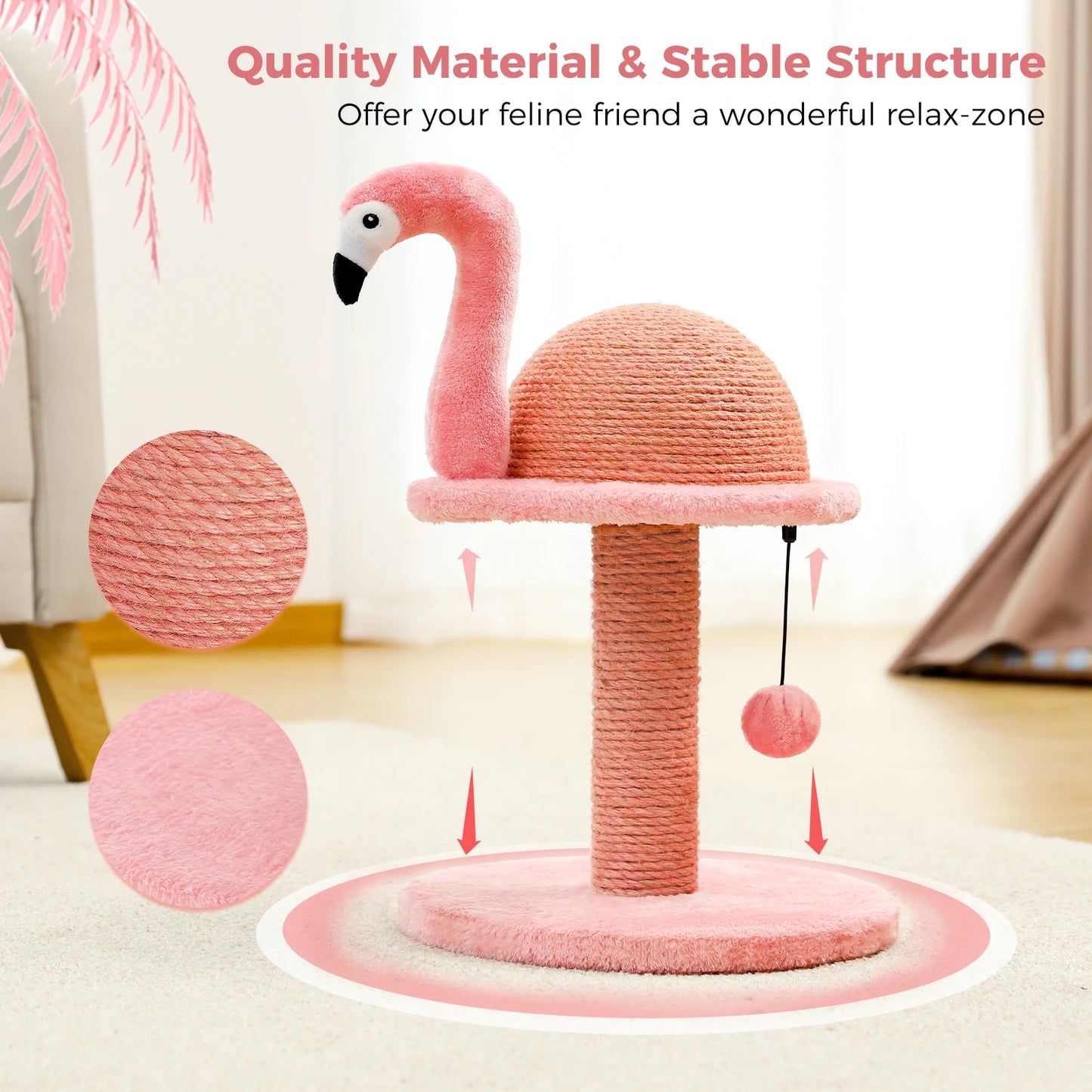 Small Cat Tree Tower Sisal Scratching Post Indoor Cat Toys Supplies