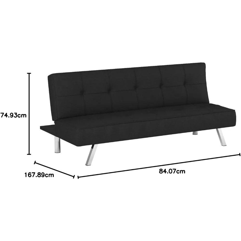 Ljustra Convertible Folding Sofa Bed Reclining Leather Couch