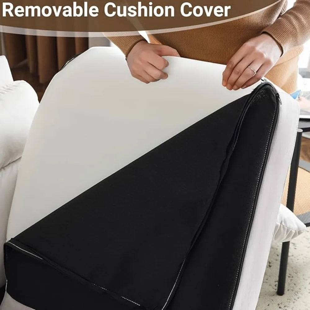 Mini Loveseat Couch 48.8" Small Couch Comfy Seating for Small Spaces