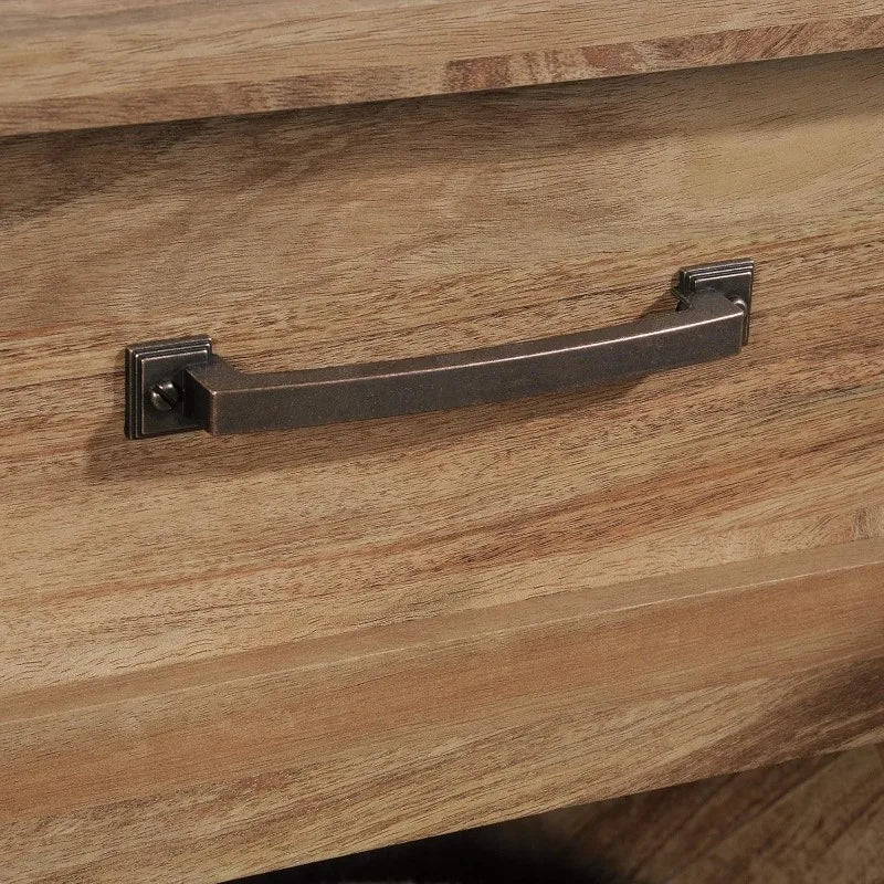 Ljustra Night Stand with Spacious Drawer Modern Herringbone Design