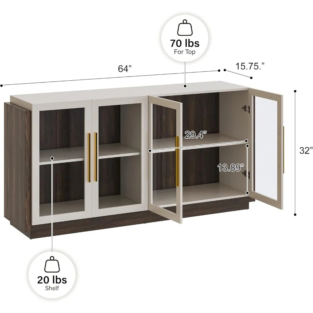 Modern Sideboard Buffet Cabinet Storage Console Table for Dining Room