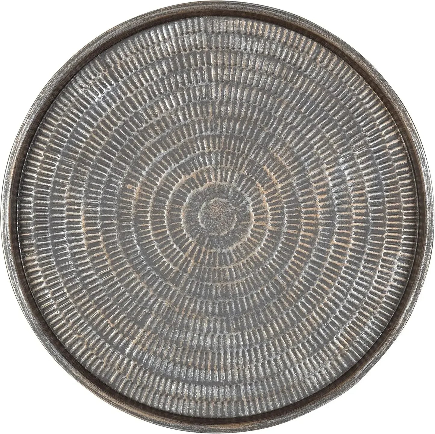 Mahdavi Boho-Chic Hammered Metal Tray Coffee Table by Ljustra