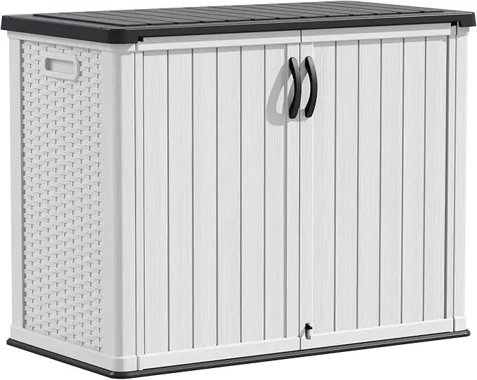Outdoor Storage Cabinet 26 Cu Ft Lockable Waterproof Shed Tools Box
