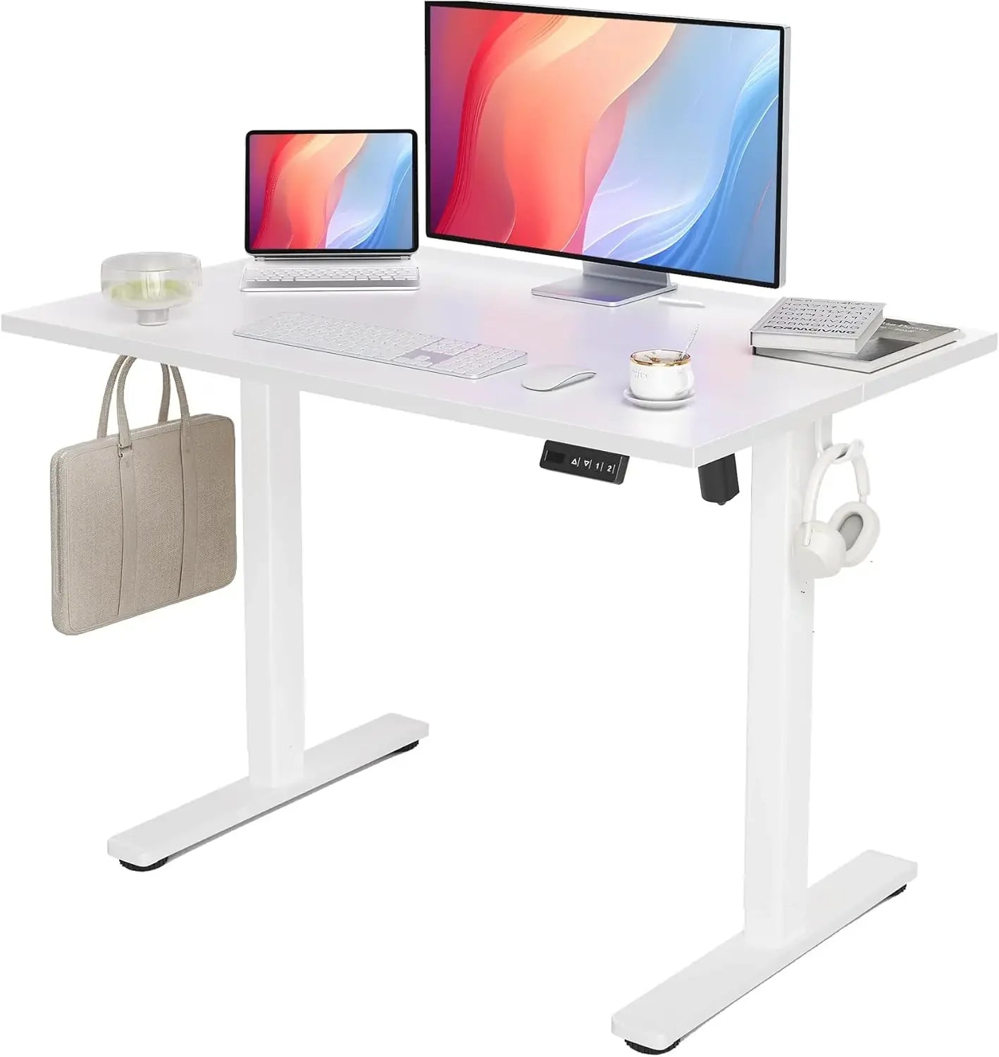 Standing Desk Electric Adjustable Height 55x24 Inch Home Office Desk