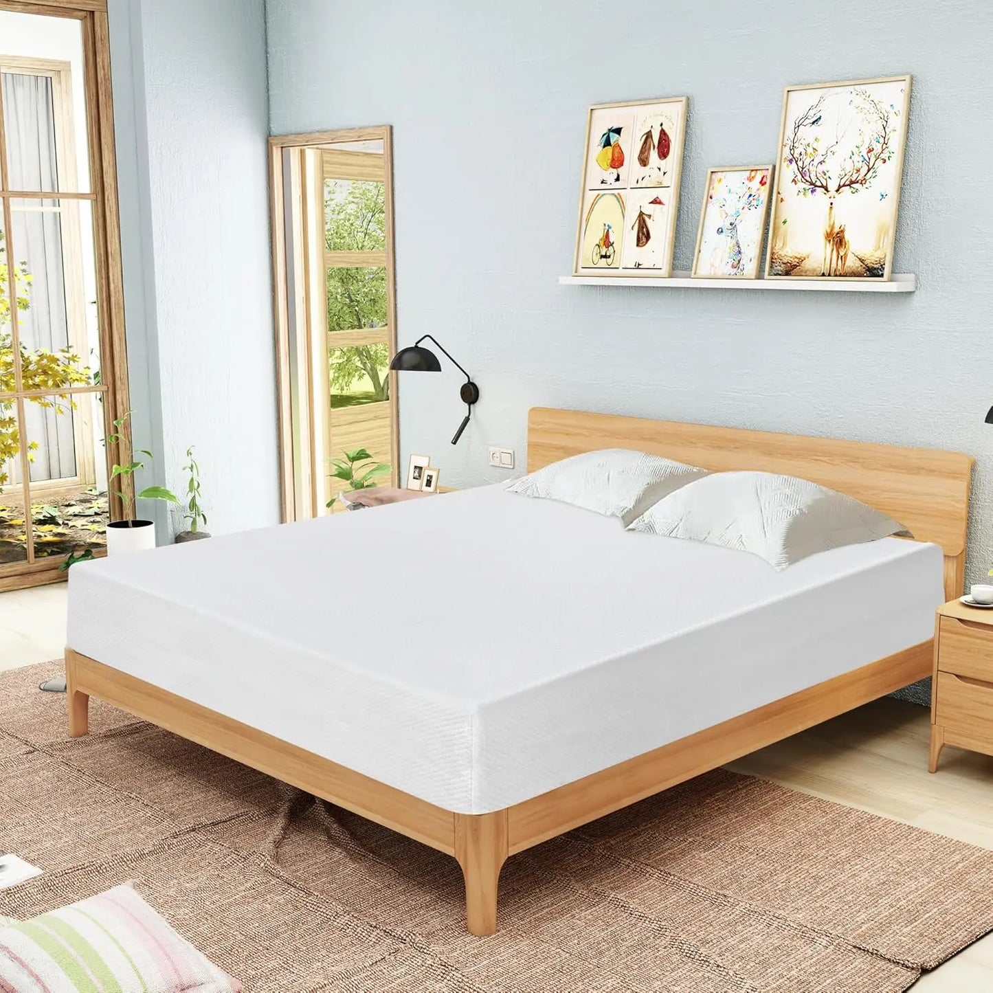 Full 8 Inch Gel Memory Foam Mattress Queen Size Cool Sleep Pressure Relief